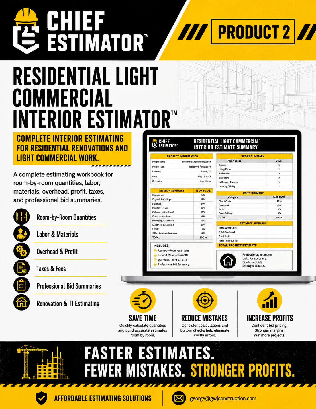 Residential Light Commercial Interior Estimator